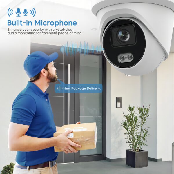 FTD512 4K PoE IP Turret Dome Camera - 图片 4